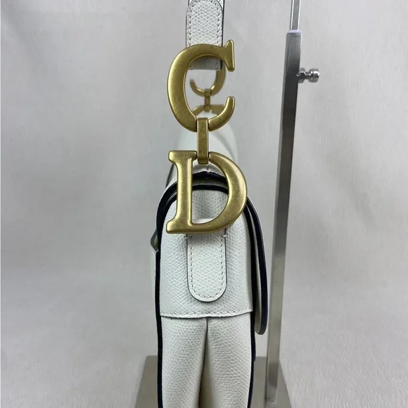 SOLD - DIOR Grained Calfskin Saddle Bag - Picture 4 of 9